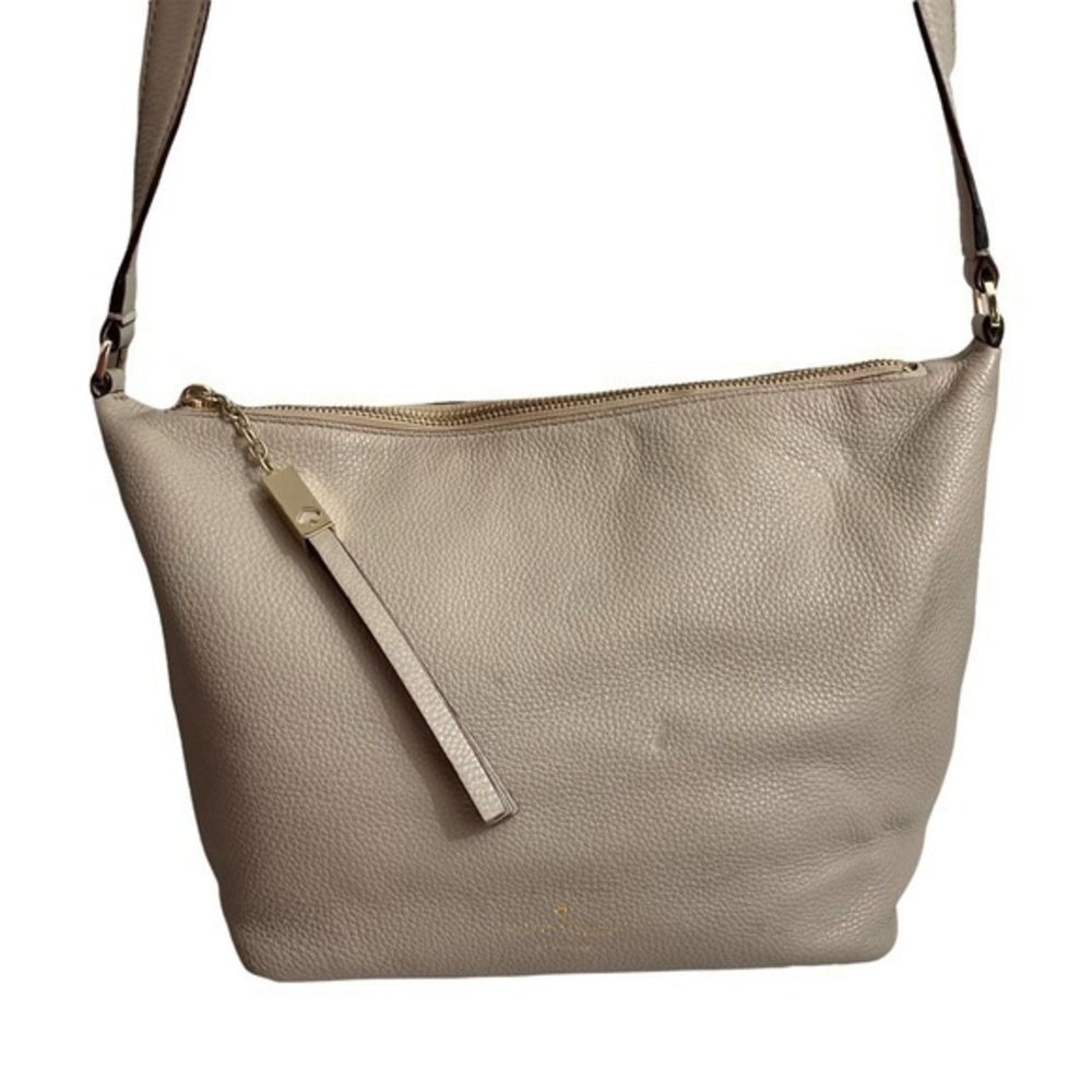 Kate spade light gray creamleather crossbody Bag
